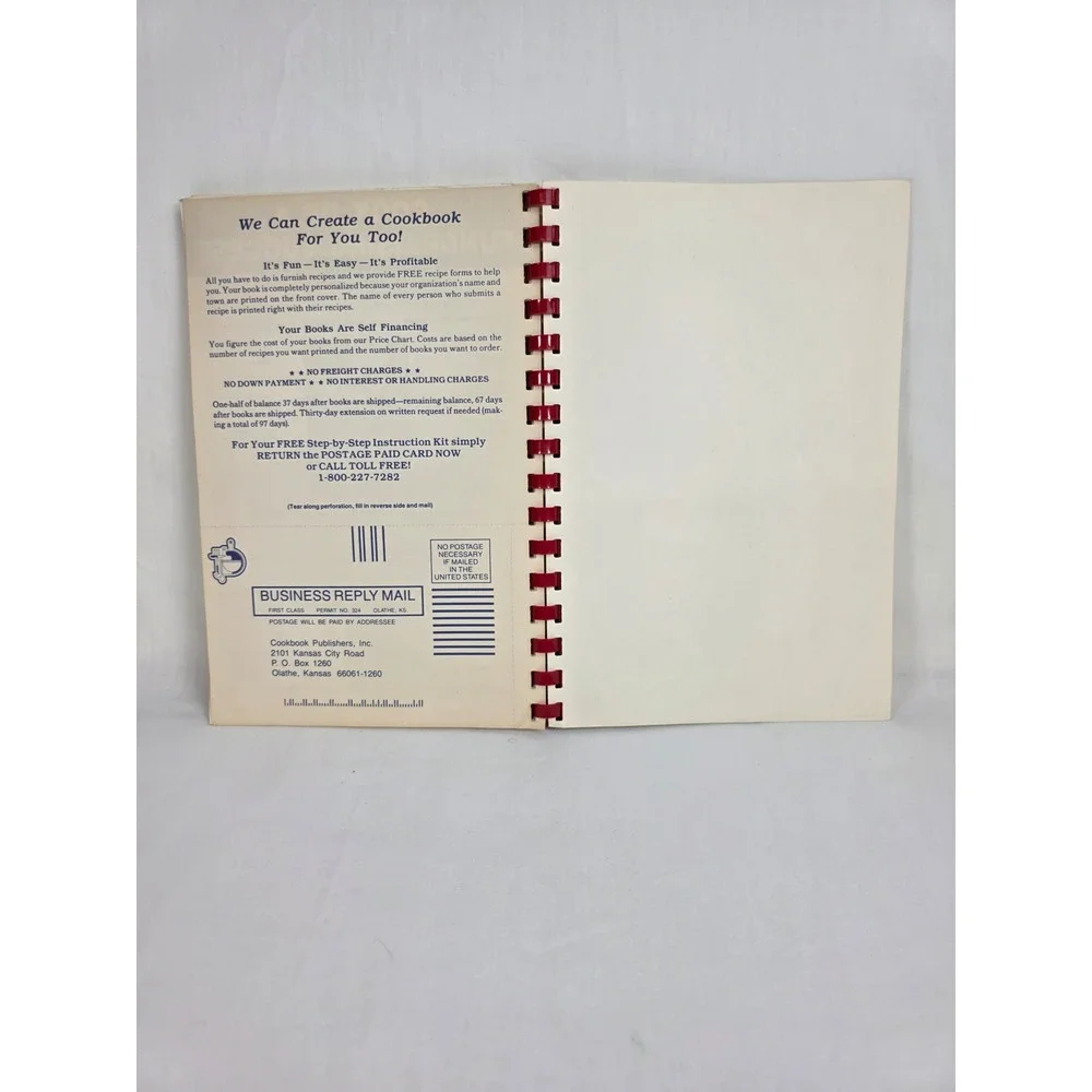 VINTAGE Food for my Household Cookbook Spiral Bound Topaz Lake Nevada La Sertoma